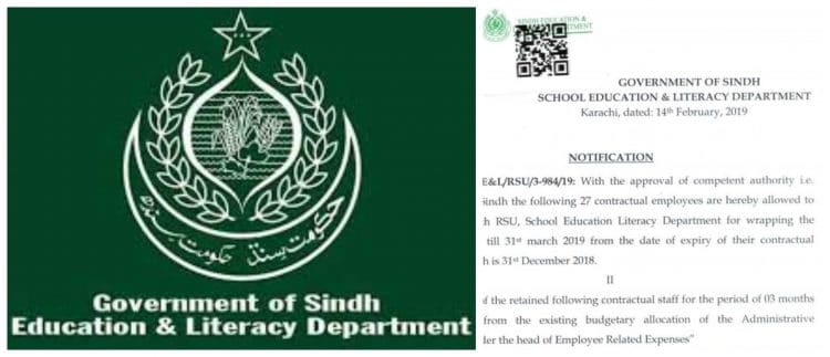 government of sindh education and literacy department
