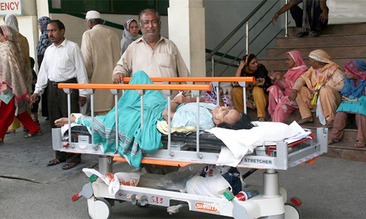 sad peoples in pakistan hospital