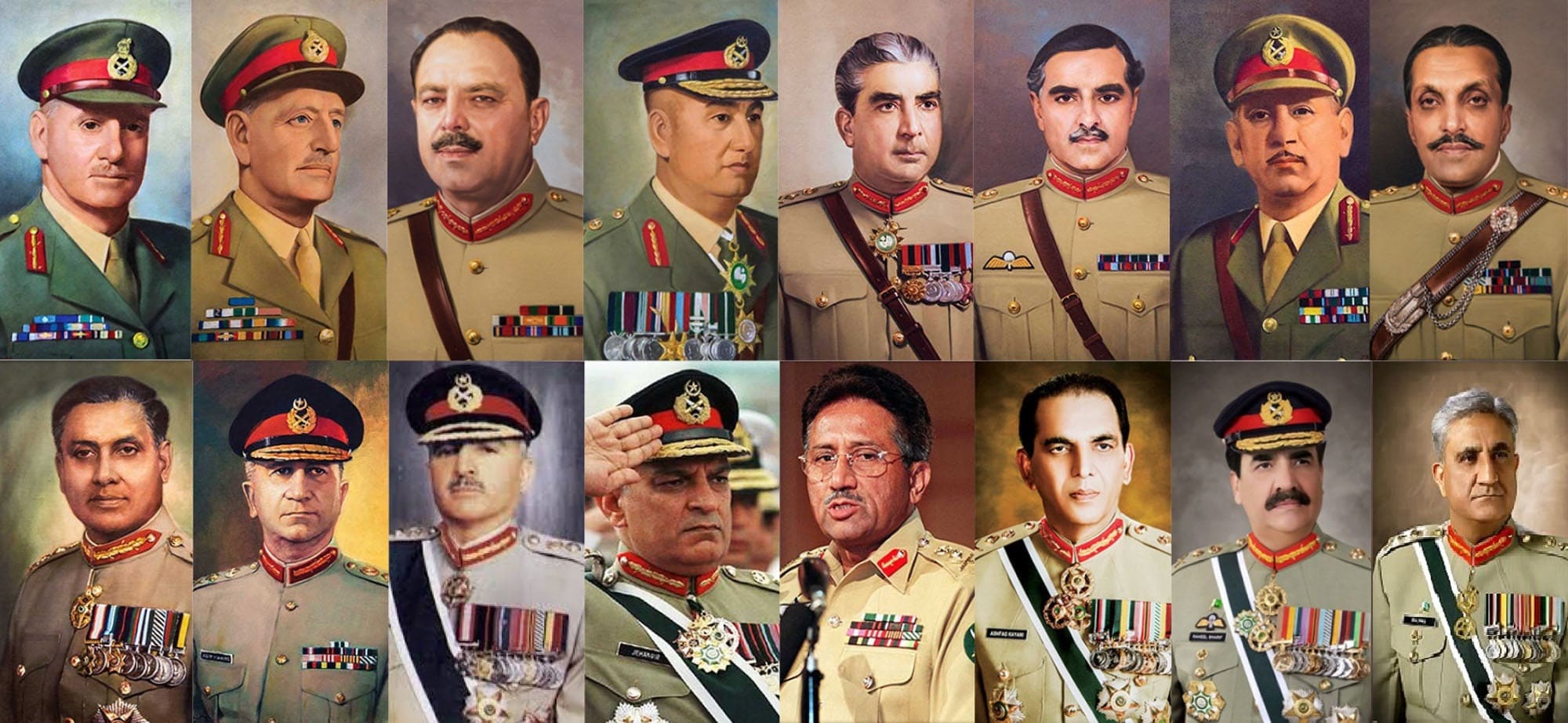 پاکستان میں فوجی سربراہان کی تاریخ