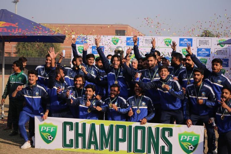 wapda ne national challenge football cup apne naam ker liya